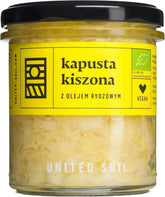 Dưa cải bắp với dầu mâm xôi hữu cơ 290 g - UNITED SOIL
